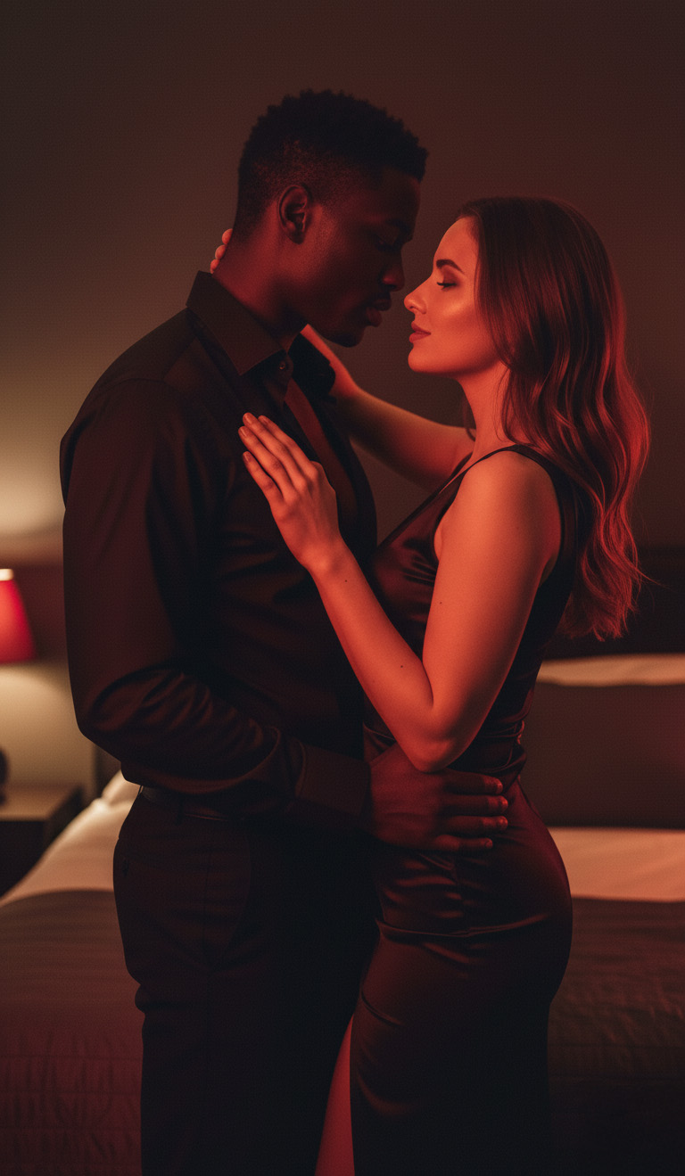 Mulher sedutora com uma rosa vermelha